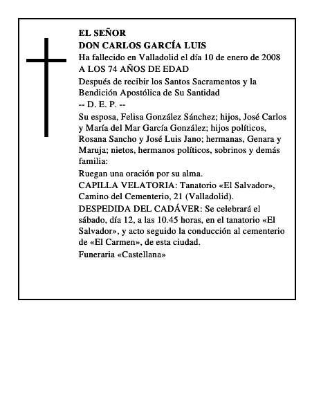 DON CARLOS GARCÍA LUIS