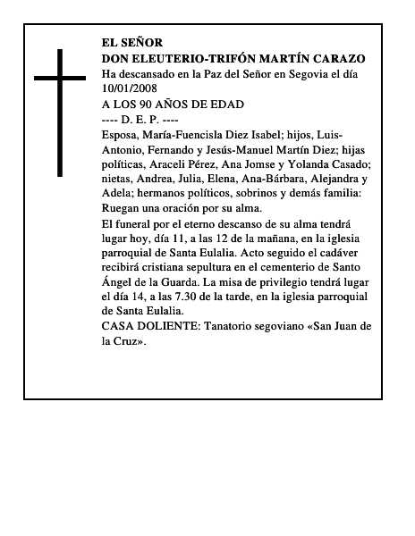 DON ELEUTERIO-TRIFÓN MARTÍN CARAZO