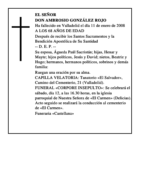 DON AMBROSIO GONZÁLEZ ROJO