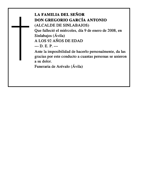 DON GREGORIO GARCÍA ANTONIO