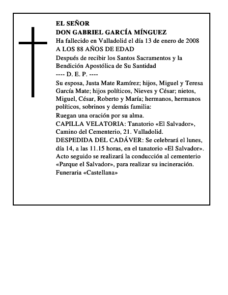 DON GABRIEL GARCÍA MÍNGUEZ