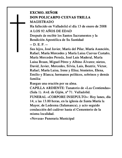 DON POLICARPO CUEVAS TRILLA