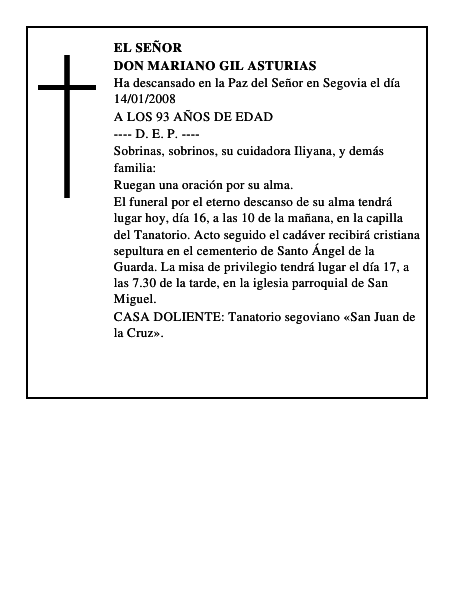 DON MARIANO GIL ASTURIAS