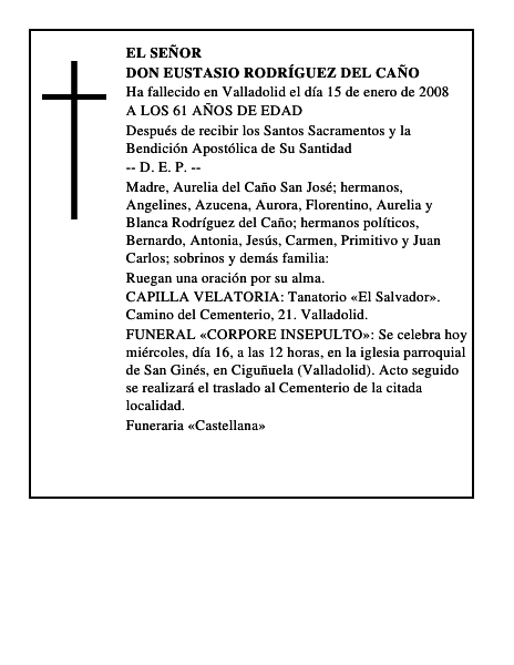 DON EUSTASIO RODRÍGUEZ DEL CAÑO