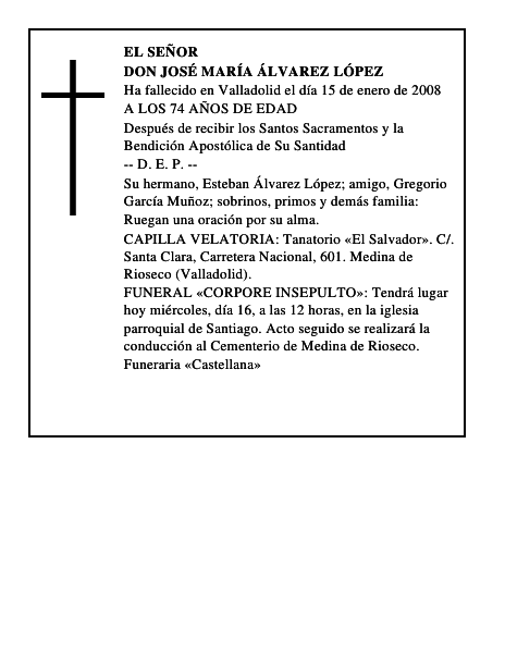 DON JOSÉ MARÍA ÁLVAREZ LÓPEZ