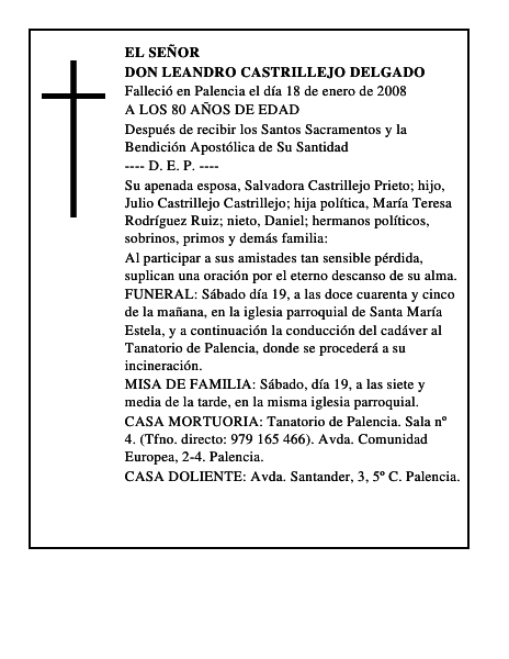 DON LEANDRO CASTRILLEJO DELGADO