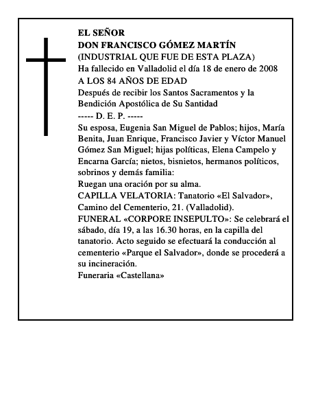 DON FRANCISCO GÓMEZ MARTÍN
