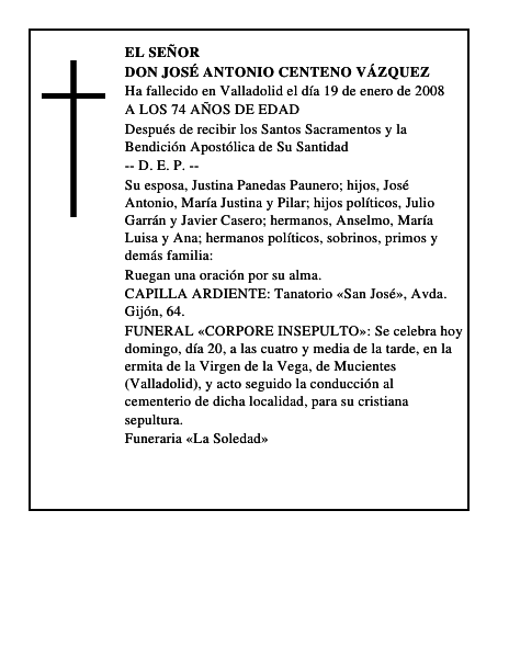 DON JOSÉ ANTONIO CENTENO VÁZQUEZ