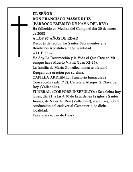 DON FRANCISCO MASSÉ RUIZ