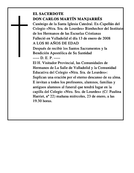 DON CARLOS MARTÍN MANJARRÉS