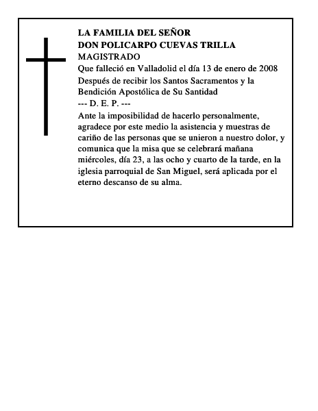 DON POLICARPO CUEVAS TRILLA