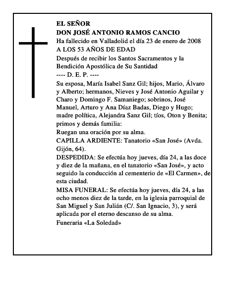 DON JOSÉ ANTONIO RAMOS CANCIO