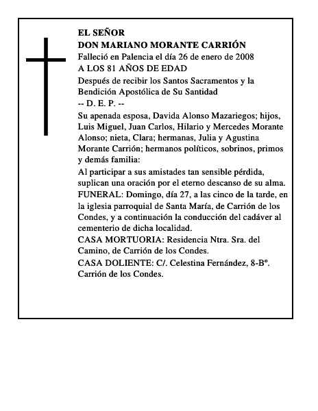DON MARIANO MORANTE CARRIÓN
