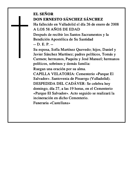 DON ERNESTO SÁNCHEZ SÁNCHEZ