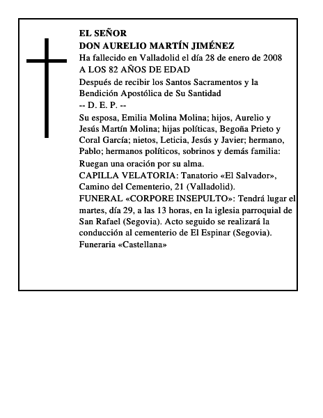 DON AURELIO MARTÍN JIMÉNEZ