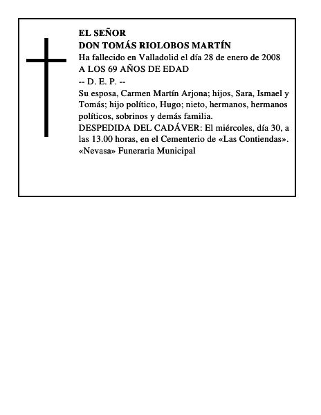 DON TOMÁS RIOLOBOS MARTÍN