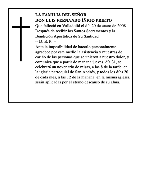 DON LUIS FERNANDO ÍÑIGO PRIETO