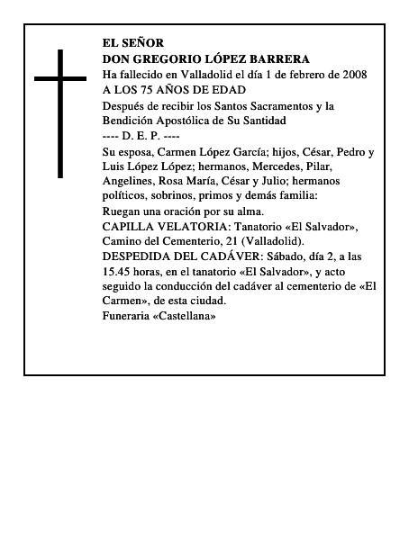 DON GREGORIO LÓPEZ BARRERA