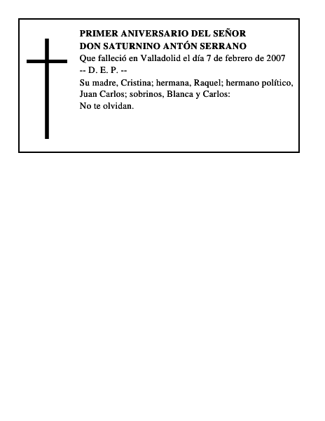 DON SATURNINO ANTÓN SERRANO