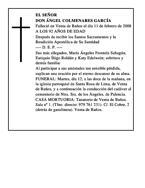 DON ÁNGEL COLMENARES GARCÍA