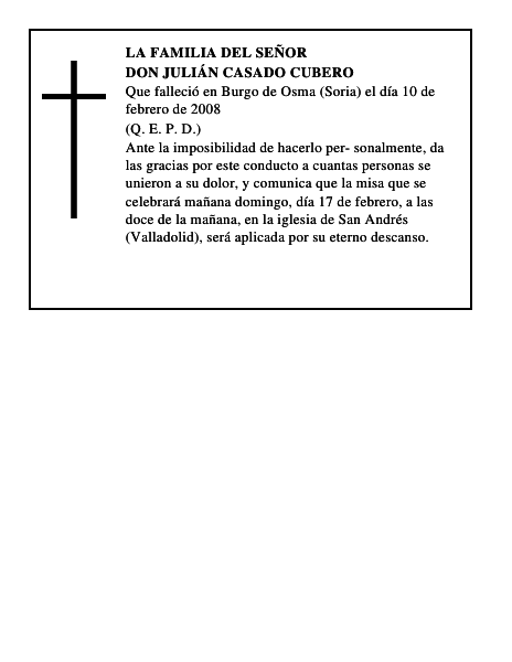 DON JULIÁN CASADO CUBERO