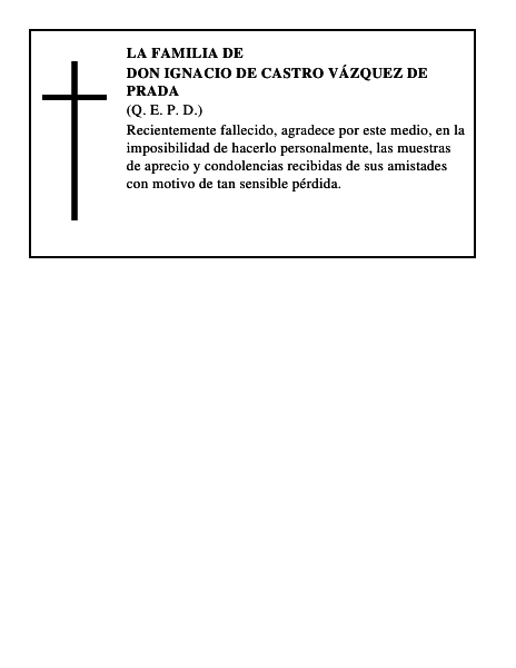 DON IGNACIO DE CASTRO VÁZQUEZ DE PRADA