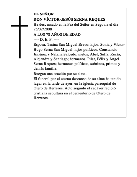 DON VÍCTOR-JESÚS SERNA REQUES