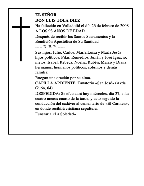 DON LUIS TOLA DIEZ