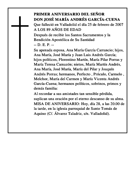 DON JOSÉ MARÍA ANDRÉS GARCÍA-CUENA