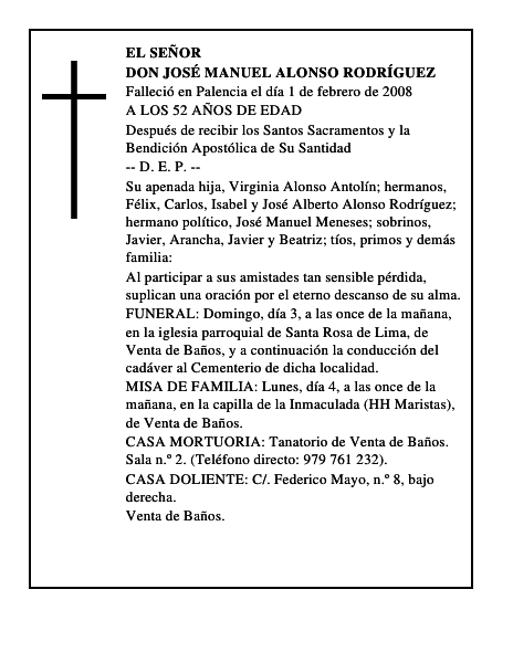 DON JOSÉ MANUEL ALONSO RODRÍGUEZ