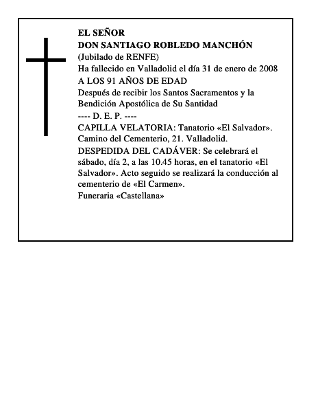 DON SANTIAGO ROBLEDO MANCHÓN