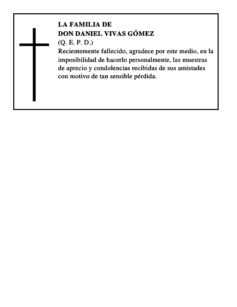 DON DANIEL VIVAS GÓMEZ