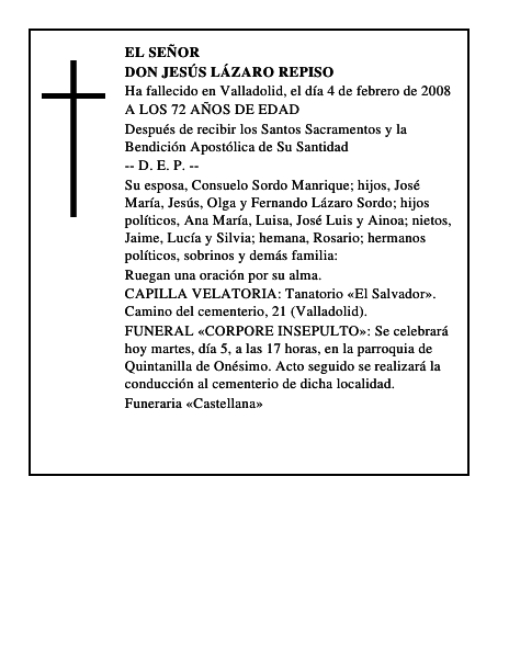DON JESÚS LÁZARO REPISO