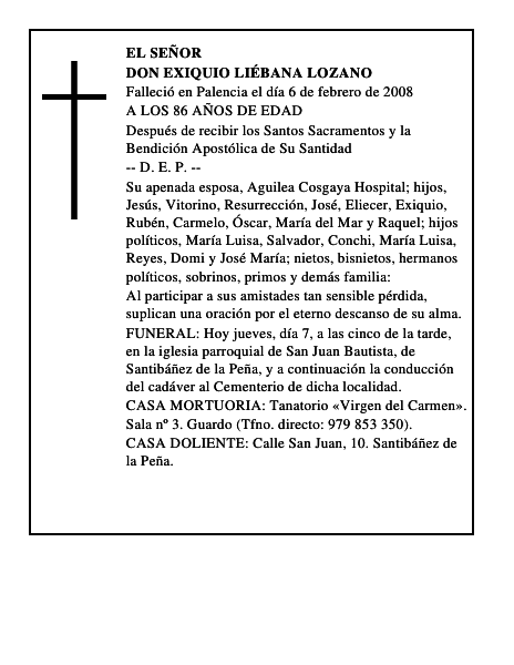 DON EXIQUIO LIÉBANA LOZANO