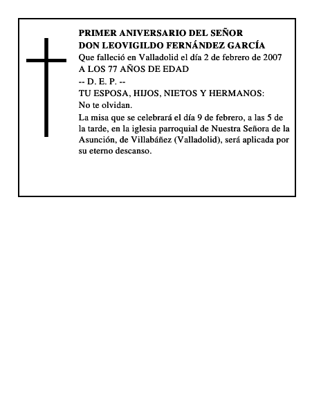 DON LEOVIGILDO FERNÁNDEZ GARCÍA