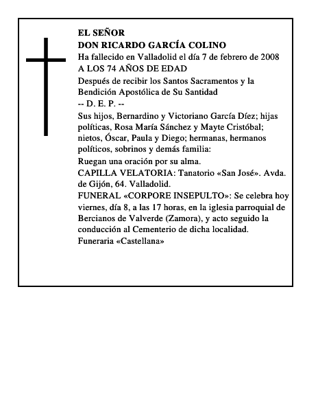 DON RICARDO GARCÍA COLINO