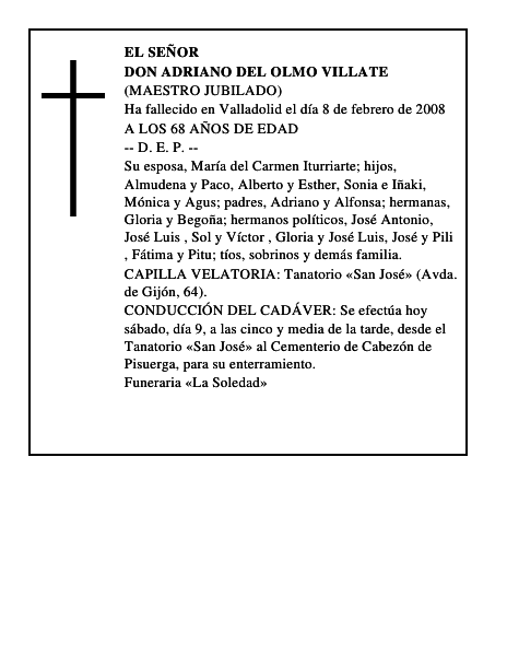 DON ADRIANO DEL OLMO VILLATE