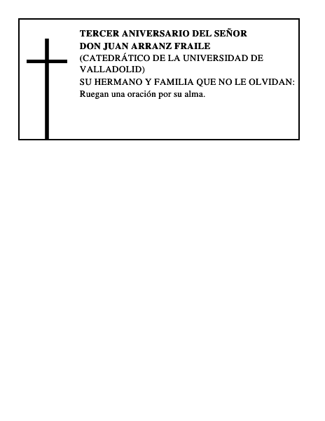 DON JUAN ARRANZ FRAILE
