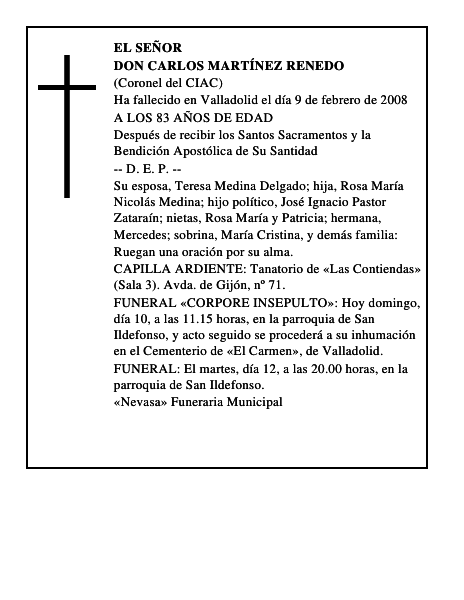 DON CARLOS MARTÍNEZ RENEDO