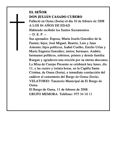 DON JULIÁN CASADO CUBERO