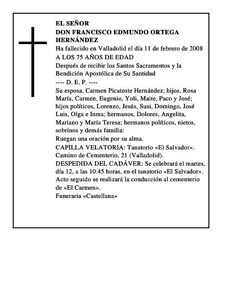 DON FRANCISCO EDMUNDO ORTEGA HERNÁNDEZ