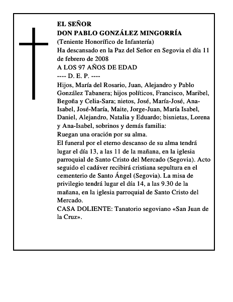 DON PABLO GONZÁLEZ MINGORRÍA