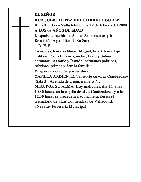 DON JULIO LÓPEZ DEL CORRAL EGUREN