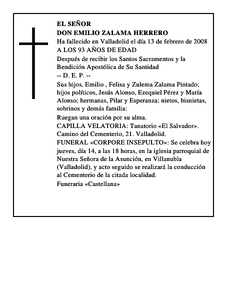 DON EMILIO ZALAMA HERRERO