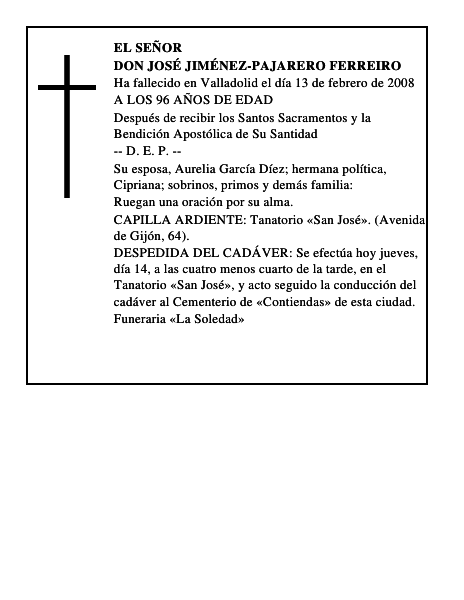 DON JOSÉ JIMÉNEZ-PAJARERO FERREIRO