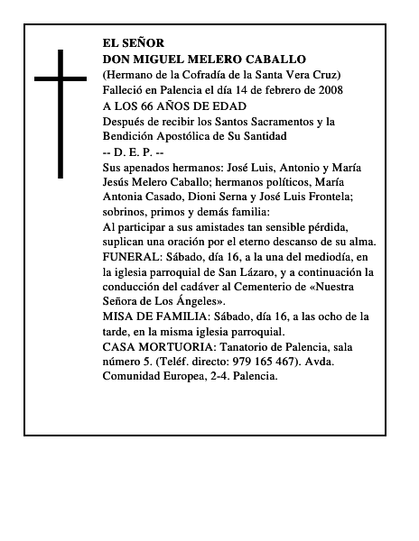DON MIGUEL MELERO CABALLO