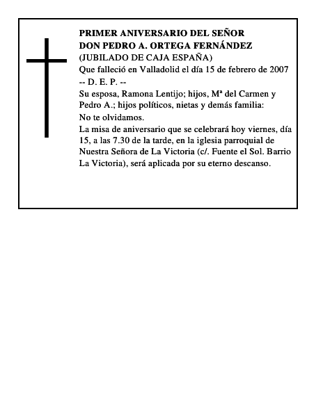 DON PEDRO A. ORTEGA FERNÁNDEZ