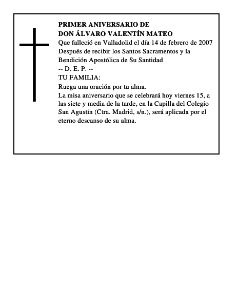 DON ÁLVARO VALENTÍN MATEO