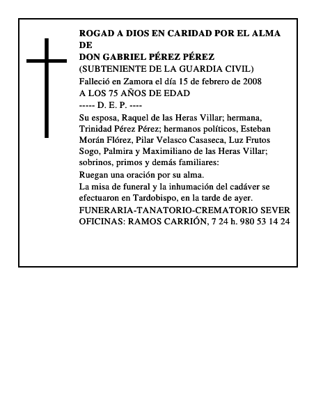 DON GABRIEL PÉREZ PÉREZ