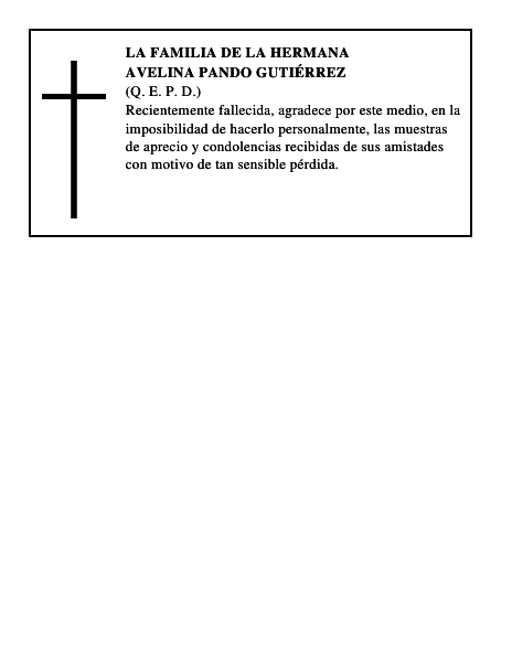 AVELINA PANDO GUTIÉRREZ